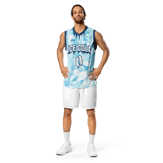 Personalisierbares Basketball‑Trikot Ice Cold Edition