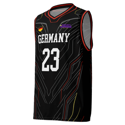 Personalisierbares „Deutschland“ Basketballtrikot