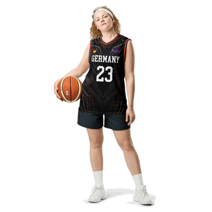 Personalisierbares „Deutschland“ Basketballtrikot