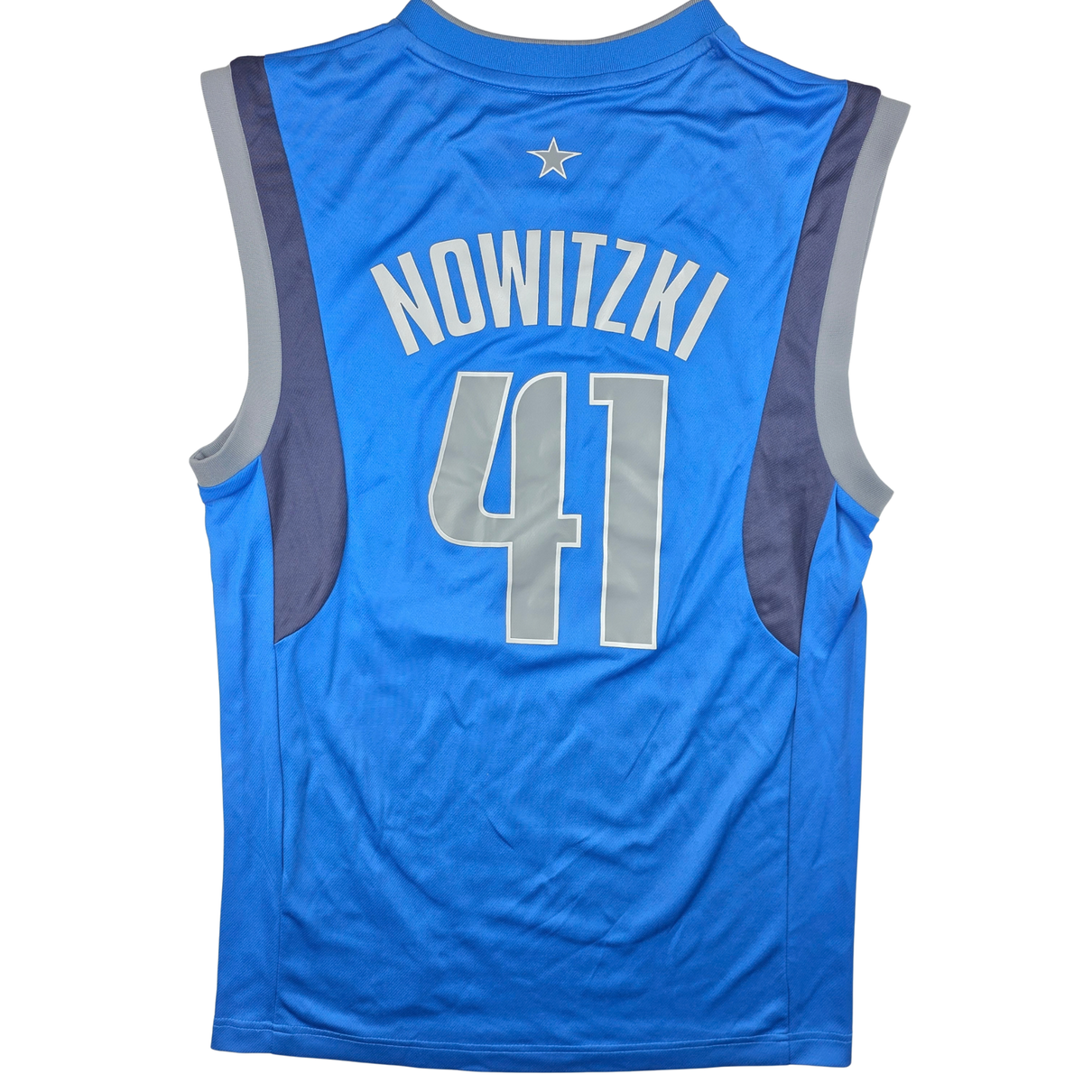 Dallas Mavericks Dirk Nowitzki #41 Trikot – adidas Replica (blau) – Gr. S