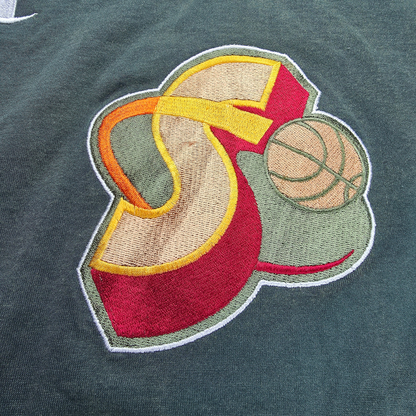 Seattle SuperSonics Warm-Up Half-Zip – Champion NBA Authentics 90s (grün) – Gr. XL (48)