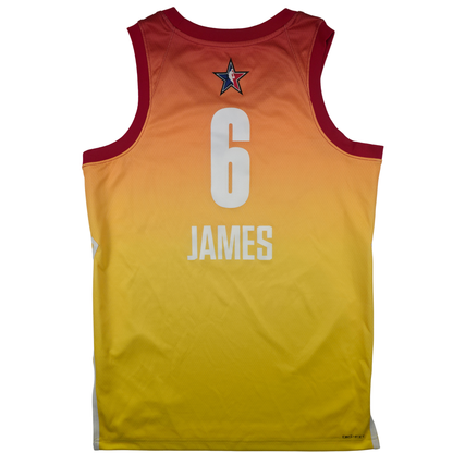 NBA All-Star 2023 LeBron James #6 Trikot – Jordan Swingman All-Star Edition (rot/gelb) – Gr. M (44)