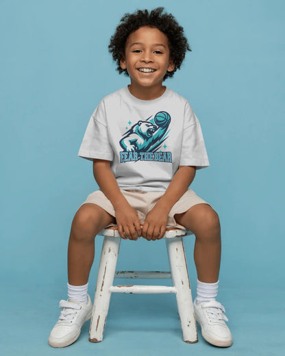 Fear the Bear Basketball T-Shirt – Eisbär Design, Bio Baumwolle