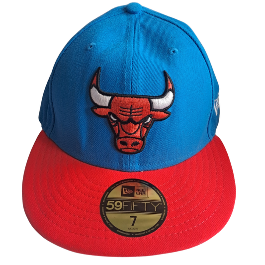 Chicago Bulls 59FIFTY Fitted Cap – Blau/Rot | Größe 7
