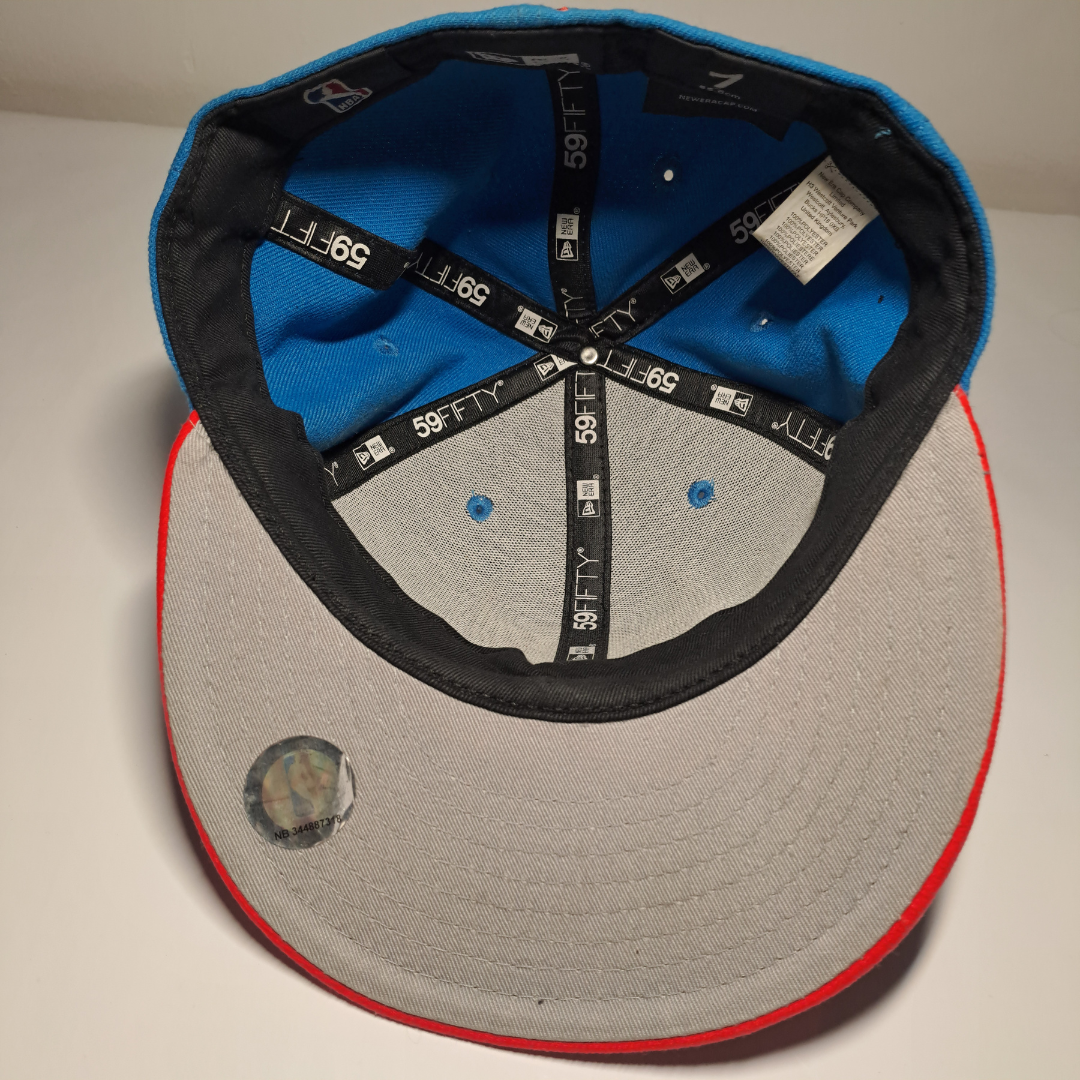 Chicago Bulls 59FIFTY Fitted Cap – Blau/Rot | Größe 7