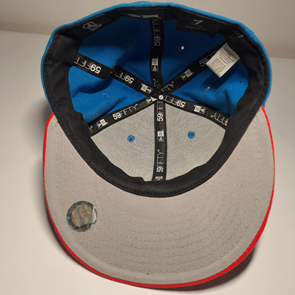 Chicago Bulls 59FIFTY Fitted Cap – Blau/Rot | Größe 7