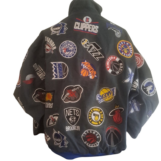 Custom Varsity Jacket – Vintage Basketball Patch Style – Unikat (XL)
