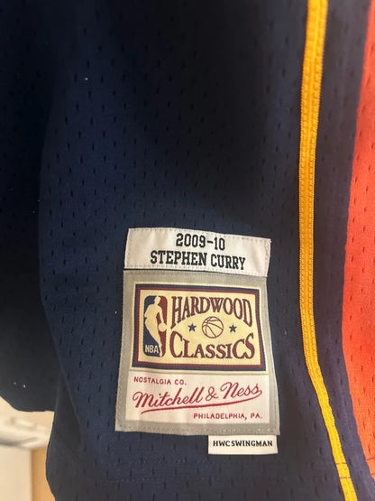 Stephen Curry #30 Golden State Warriors Trikot – Mitchell & Ness 2009-10 Hardwood Classics Swingman NBA Jersey Gr. XL
