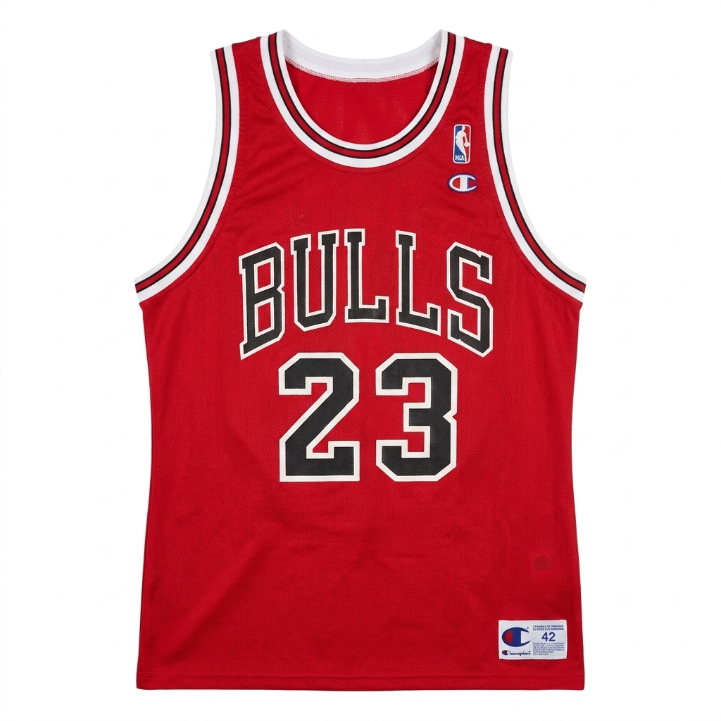 Champion Chicago Bulls #23 Jersey – Vintage Rot Herren M | 90s Secondhand Original
