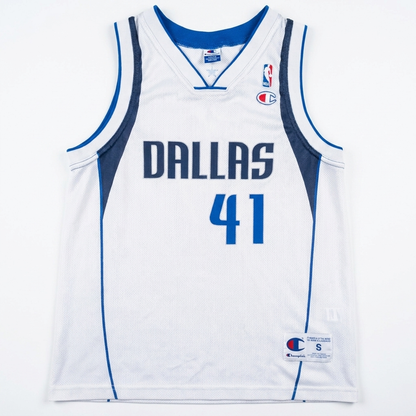 Champion Dallas Mavericks Trikot Dirk Nowitzki #41 Vintage NBA Jersey Gr. S