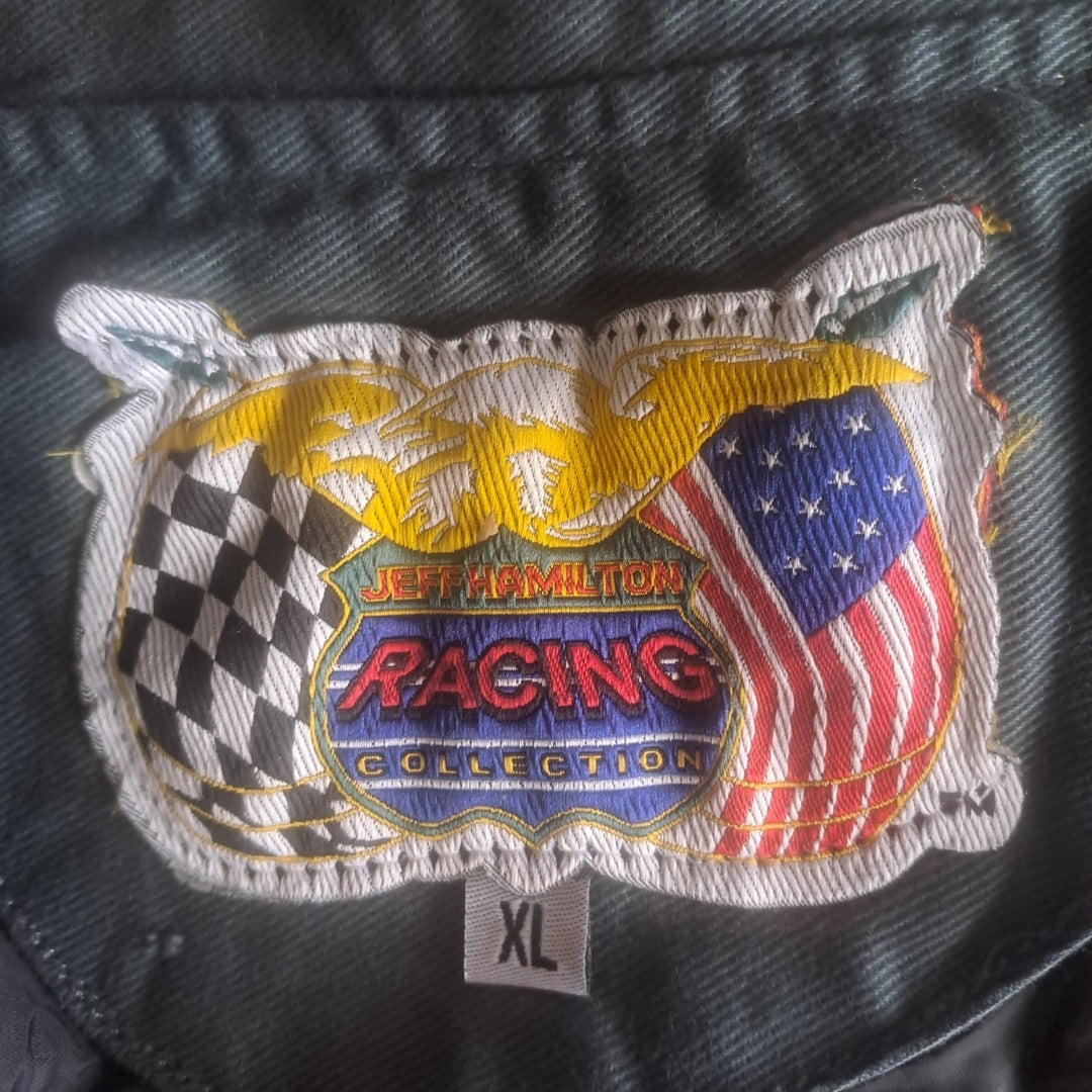 Custom Varsity Jacket – Vintage Basketball Patch Style – Unikat (XL)