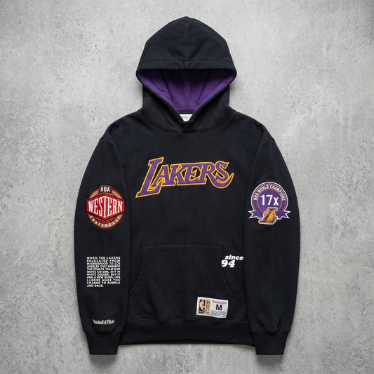 Mitchell &amp; Ness Los Angeles Lakers NBA Hoodie Hardwood Classics – Schwarz Herren XL | Secondhand