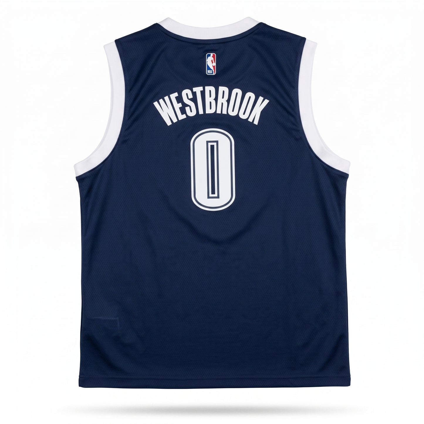 Russell Westbrook #0 Oklahoma City Thunder Trikot – adidas Swingman (Navy Road, L)