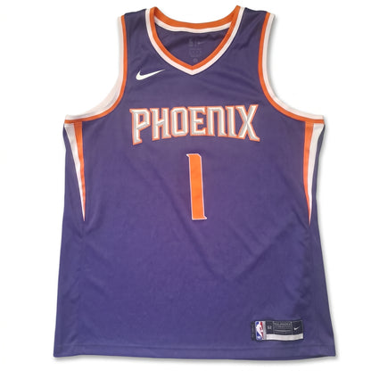Devin Booker #1 Phoenix Suns Trikot – Nike Icon Edition Swingman (Purple, XL/52)