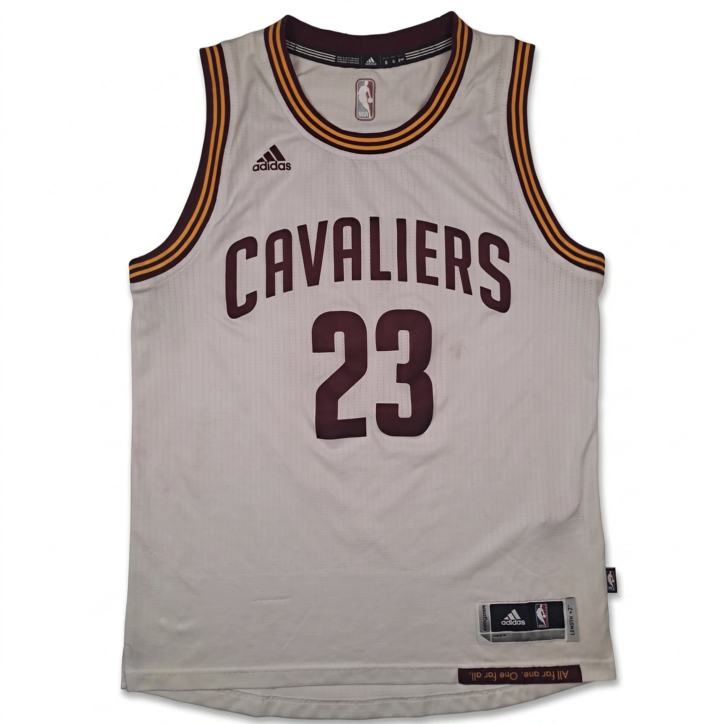 Adidas NBA Jersey Cleveland Cavaliers #23 LeBron James Weiß – Herren S (gebraucht)