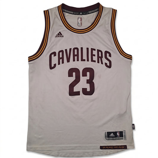 Adidas NBA Jersey Cleveland Cavaliers #23 LeBron James Weiß – Herren S (gebraucht)