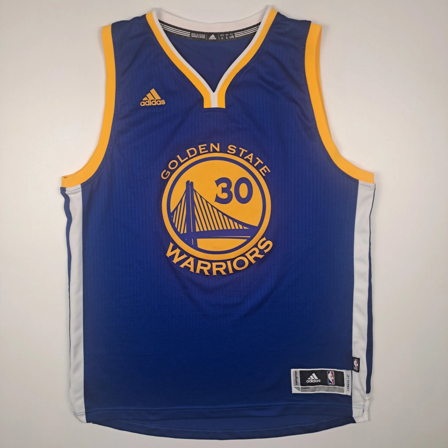 Adidas Golden State Warriors #30 Stephen Curry NBA Jersey – Vintage Blau Herren L | Secondhand