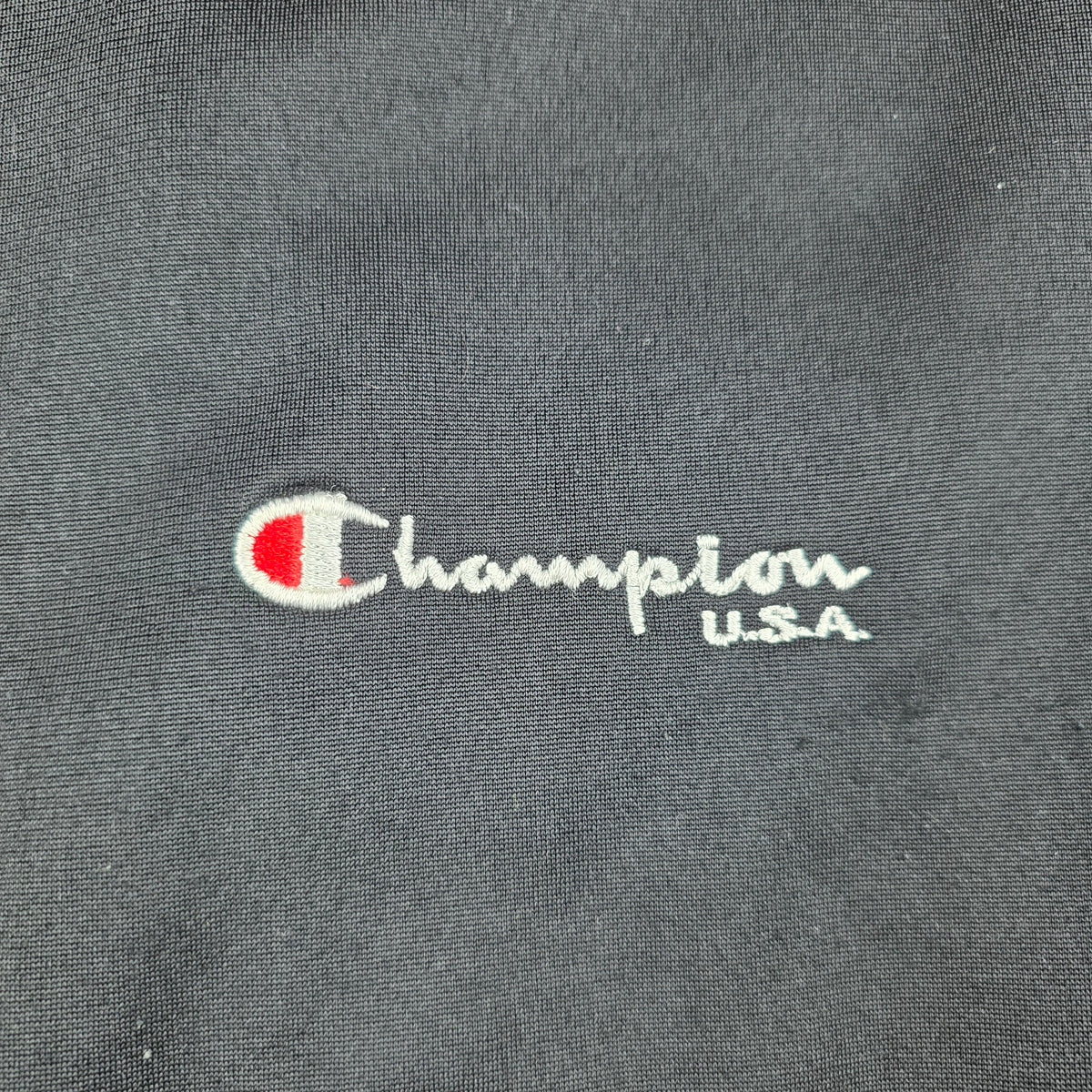 Champion USA Kapuzenjacke – Vintage (schwarz/weiß) – Gr. M