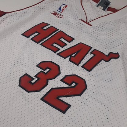 Reebok Miami Heat #32 Shaquille O'Neal NBA Authentics Jersey – Vintage Weiß Herren L | Secondhand