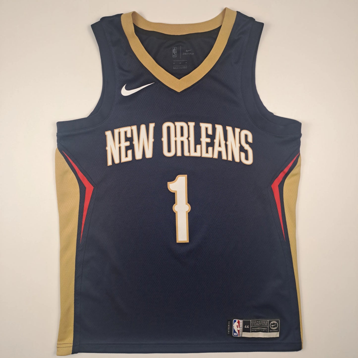Nike NBA Jersey New Orleans Pelicans #1 Zion Williamson Navy – Herren 44 (gebraucht)
