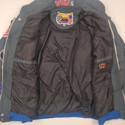 Jeff Hamilton Racing Collection NBA Patch Jacket – Vintage Multi Team Herren XL | Unikat