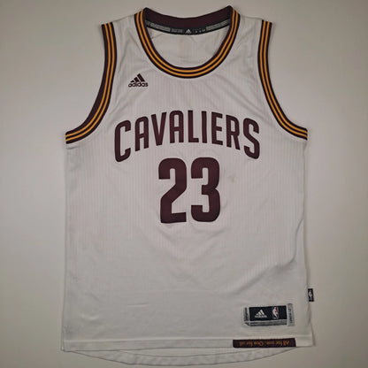 Adidas NBA Jersey Cleveland Cavaliers #23 LeBron James Weiß – Herren S (gebraucht)
