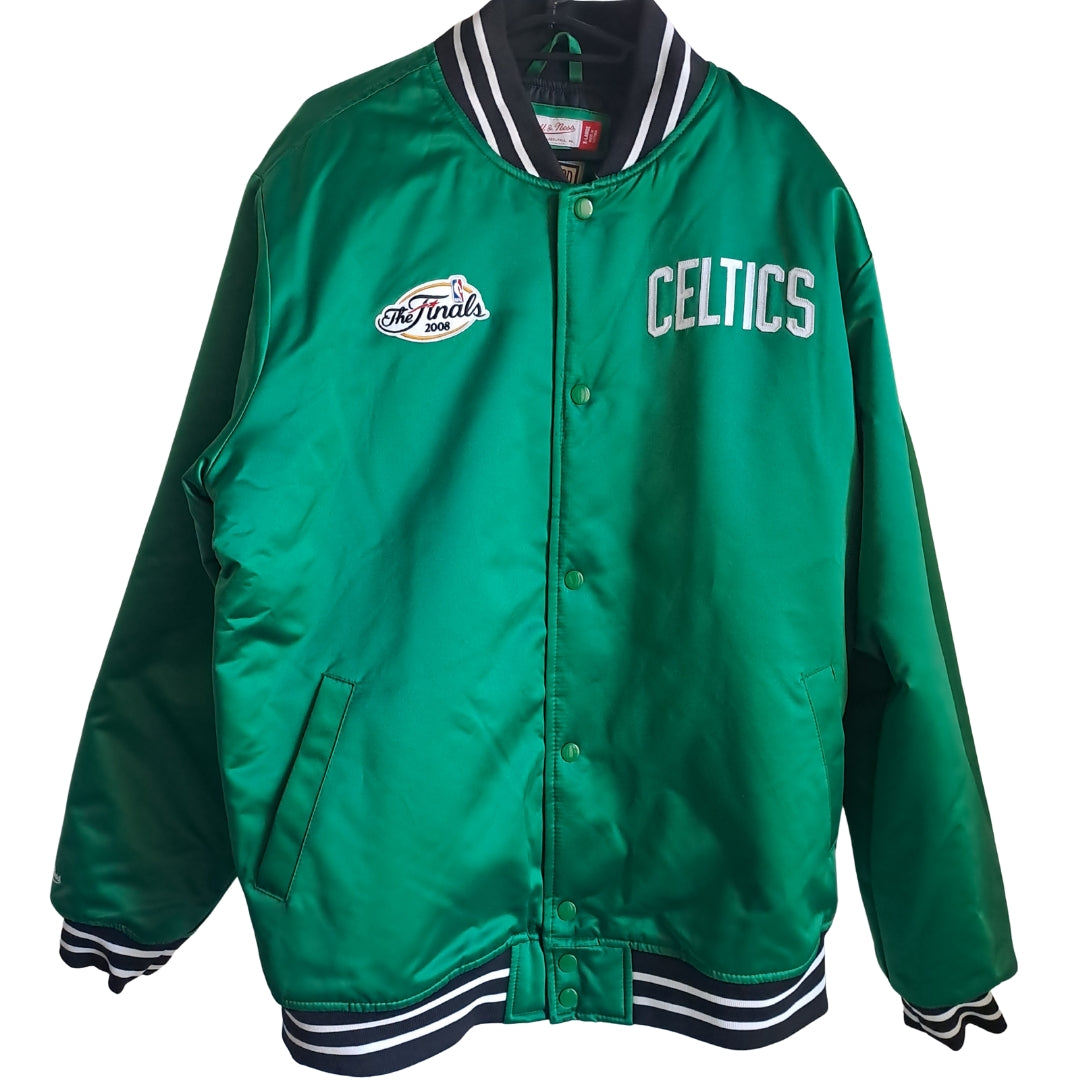 Boston Celtics NBA Finals 2008 Jacke – Mitchell & Ness – Größe XL – Satin Bomber Jacket
