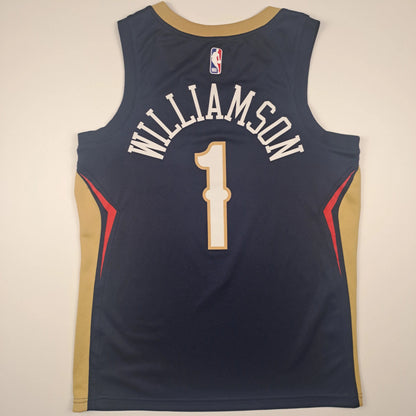 Nike NBA Jersey New Orleans Pelicans #1 Zion Williamson Navy – Herren 44 (gebraucht)