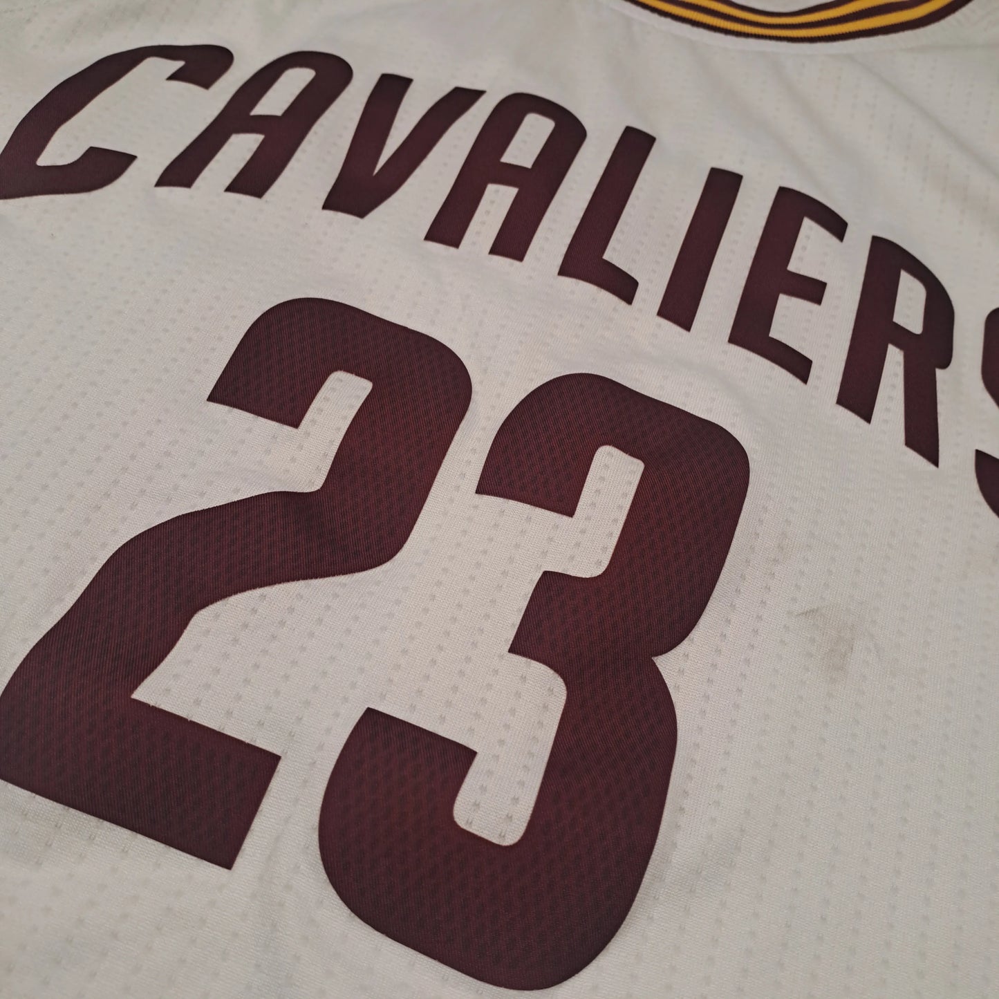 Adidas NBA Jersey Cleveland Cavaliers #23 LeBron James Weiß – Herren S (gebraucht)