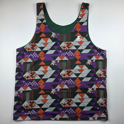 Starter „Rugged Terrain“ Wende-Tank – Vintage 90s (grün/Aztec) – Gr. L