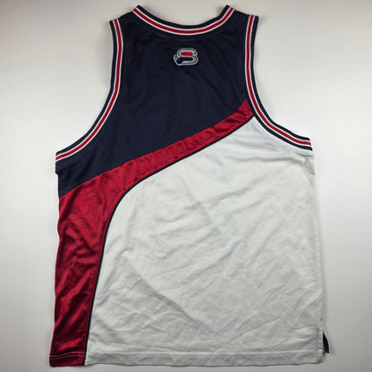 FILA Basketball-Tank – Vintage (navy/weiß/rot) – Gr. M