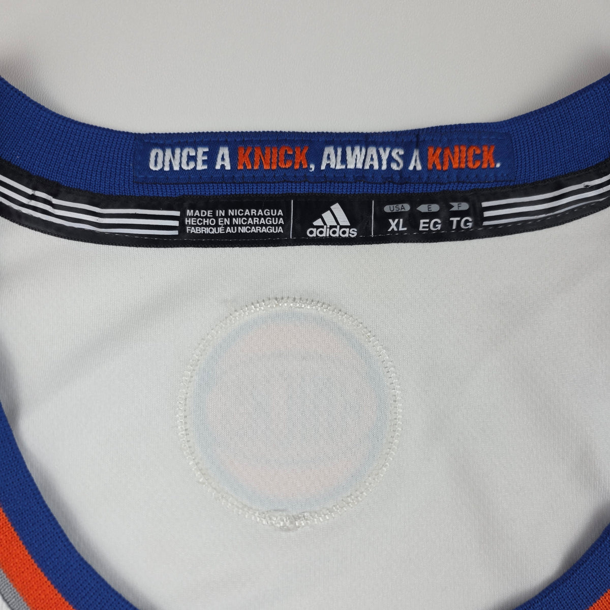 New York Knicks Carmelo Anthony #7 Trikot – adidas (weiß) – Gr. XL