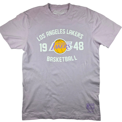 Los Angeles Lakers 1948 T-Shirt – Mitchell & Ness Hardwood Classics (lavendel) – Gr. L