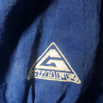 Vintage Indiana Pacers Jacke – Official NBA Licensed – Genuine Stuff – Größe M – Blau/Gelb