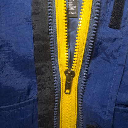 Vintage Indiana Pacers Jacke – Official NBA Licensed – Genuine Stuff – Größe M – Blau/Gelb